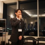 中締めのご挨拶を頂戴した千住倉庫 山田取締役副社長。